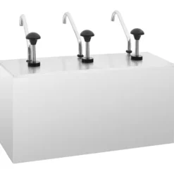 Saucedispenser 3 x 3,5 l i rustfrit stål | Farve: Sølv | Størrelse: 3 x 3,5 l Outlet