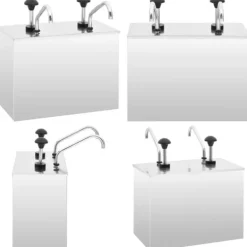 Saucekander>Saucedispenser 2 x 3,5 l rustfrit stål - Saucebeholder - Saucebeholdere - Home & Living