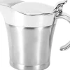Saucekander>Sauceskål med låg, 750 ml dobbeltvægget sauceskål, dobbeltvægget isoleret sauceskål i rustfrit stål, gryde med låg til saucer, flødesaucer, salatvogn | CDON