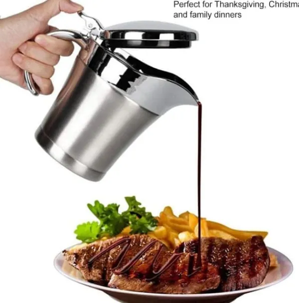 Saucekander>Sauceskål med låg, 750 ml dobbeltvægget sauceskål, dobbeltvægget isoleret sauceskål i rustfrit stål, gryde med låg til saucer, flødesaucer, salatvogn | CDON