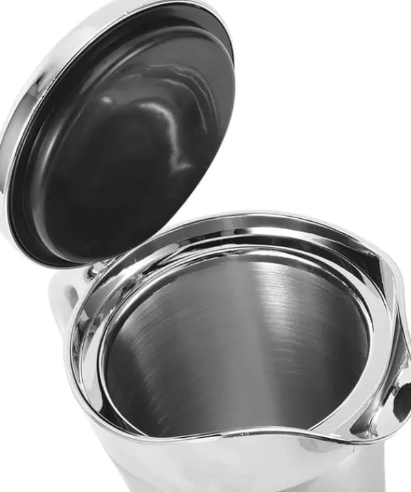Saucekander>Sauceskål med låg, 750 ml dobbeltvægget sauceskål, dobbeltvægget isoleret sauceskål i rustfrit stål, gryde med låg til saucer, flødesaucer, salatvogn | CDON