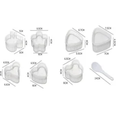 Sød form til ris - plastik New