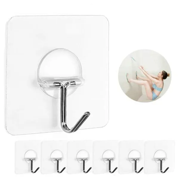 Selvklæbende kroge - 6-pak