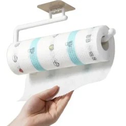 Selvlød indehaver til husholdningspapirhåndklæde -kroge hvidt Discount