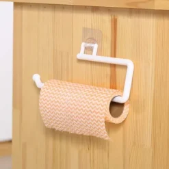 Selvlød indehaver til husholdningspapirhåndklæde -kroge hvidt Discount