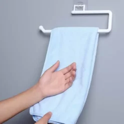 Selvlød indehaver til husholdningspapirhåndklæde -kroge hvidt Discount