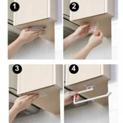 Selvlød indehaver til husholdningspapirhåndklæde -kroge hvidt Discount