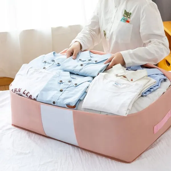 SENGETÆPPE TIL OPBEVARING PUDER TÆPPER 63x43x20cm rL Clearance