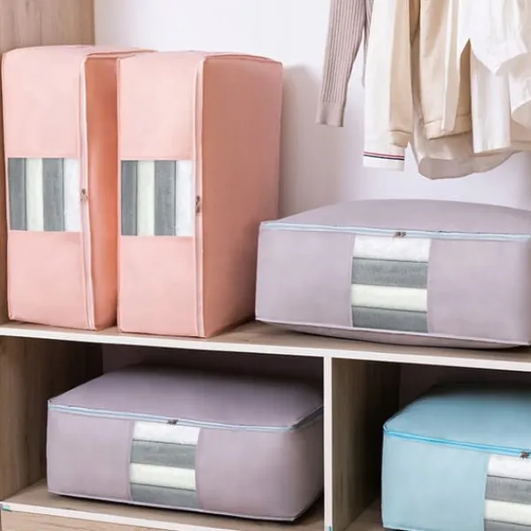 SENGETÆPPE TIL OPBEVARING PUDER TÆPPER 63x43x20cm rL Clearance