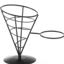 Tilbehør Til Madservering>Serveringsstativ til fritter og snacks med sauceholder - Hendi 630914