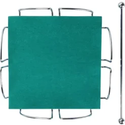 Servietholder, stål sølv servietstander, lommetørklædeholder med tryk Discount