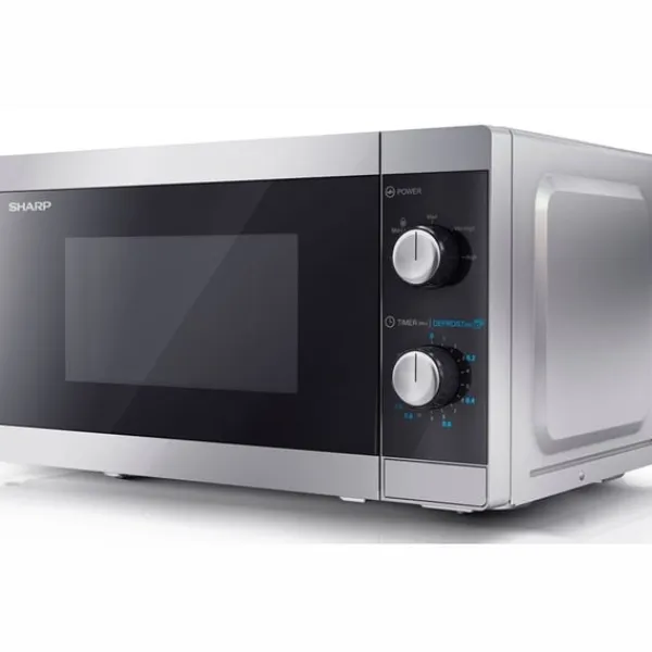 Sharp Ovne>Mikrobølgeovn 20l Mekanisk panel 800W Sølv