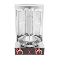 Shawarma-maskine, justerbar flamme, vertikal rotisserie-grill,Klar Best