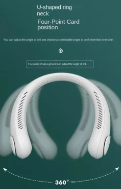 SiGN Portabel Fläkt med Nackrem, 4000mAh - Vit Sale