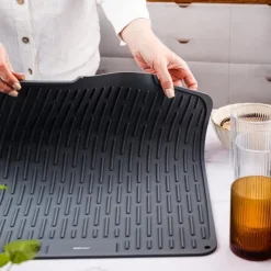 Silikone fad tørremåtte 46x40cm grå KINGHOFF KH-1905 Sale