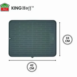 Silikone fad tørremåtte 42x33cm grå KINGHOFF KH-1904 Discount
