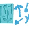 Silikoneform til sukkerpasta 3D Minecraft SVÆRD Clearance
