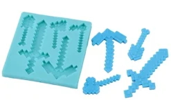 Silikoneform til sukkerpasta 3D Minecraft SVÆRD Clearance