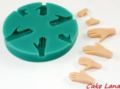 Silikoneform til sukkerpasta SMÅ HÆNDER HÆNDER Sale