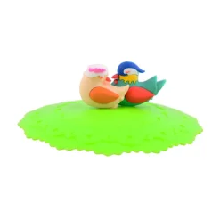 Skålelåg>Silikonelåg til en 10 cm kop med fugle