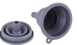 Tragte>Silikonetragt, foldbar, grå