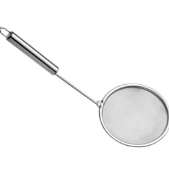 Skimmerske Fedtsi Rustfrit Stål Finmasket Langt Håndtag Hot Pot Skimmer til Fedtskum Køkken M Outlet