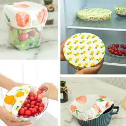 Skållåg Genanvendelige skållåg Elastiske overtræk til madopbevaring Skållåg Genanvendelige låg til madfrugtrester Outlet