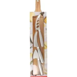 Skærebrætter>Skærebræt - MENASTYL - 5040079 - Rektangulært - Akacietræ - Med 3 osteknive i rustfrit stål