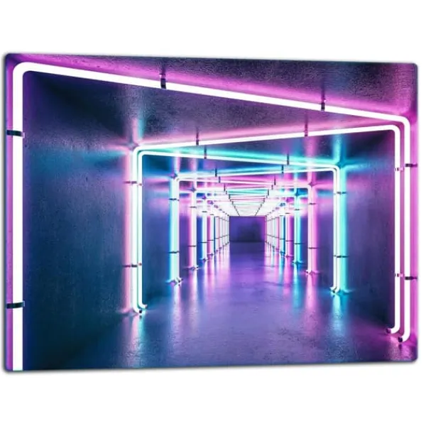 SKÆREBRÆT I GLAS 52x40 ABSTRAKTION Outlet