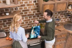 SKÆREBRÆT I GLAS 52X30 BLÅ Sale