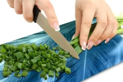 SKÆREBRÆT I GLAS 52X30 BLÅ Sale