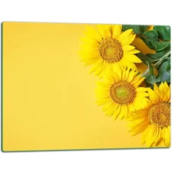 SKÆREBRÆT I GLAS 52x40 BLOMSTER Best