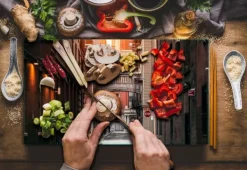 SKÆREBRÆT I GLAS 52x30 CITY Hot