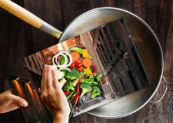 SKÆREBRÆT I GLAS 52x30 CITY Hot