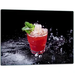 Mad- & Drikkeskabeloner>SKÆREBRÆT I GLAS 52x40 DESSERT