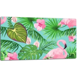 Skeer & Skovle>SKÆREBRÆT I GLAS 52x30 FLAMINGO