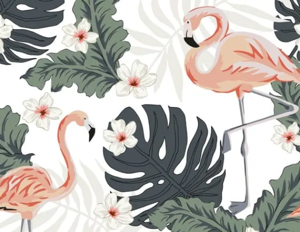 SKÆREBRÆT I GLAS 52x40 FLAMINGO Hot