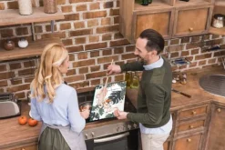 SKÆREBRÆT I GLAS 52x40 FLAMINGO Hot