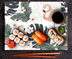 SKÆREBRÆT I GLAS 52x40 FLAMINGO Hot