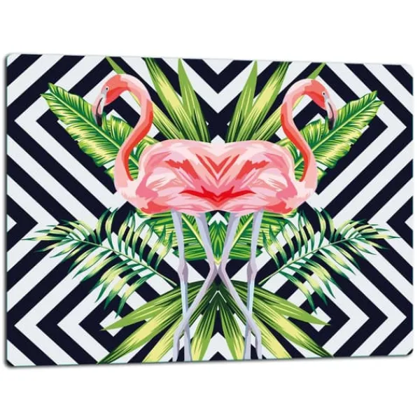 SKÆREBRÆT I GLAS 52x40 FLAMINGO Discount