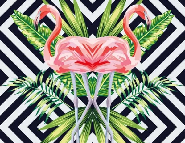 SKÆREBRÆT I GLAS 52x40 FLAMINGO Discount