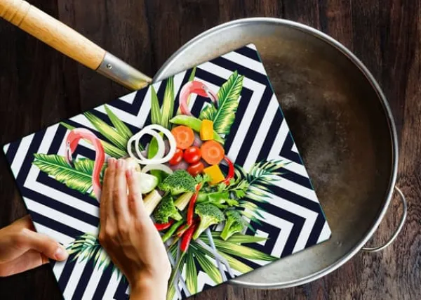 SKÆREBRÆT I GLAS 52x40 FLAMINGO Discount