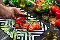 SKÆREBRÆT I GLAS 52x40 FLAMINGO Discount