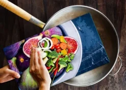 SKÆREBRÆT I GLAS 52x30 FRUGT Clearance