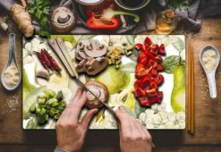 SKÆREBRÆT I GLAS 52x30 FRUGT Best