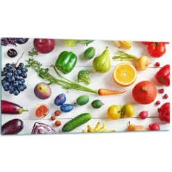 Skærebrætter>SKÆREBRÆT I GLAS 52x30 FRUGT