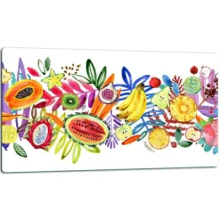 SKÆREBRÆT I GLAS 52x30 FRUGT