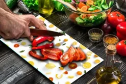 SKÆREBRÆT I GLAS 52x30 FRUGT Hot