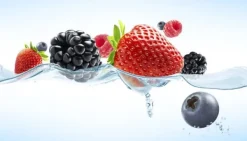 SKÆREBRÆT I GLAS 52x30 FRUGT