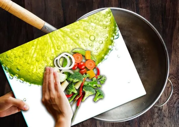 Ismaskine>SKÆREBRÆT I GLAS 52x40 FRUGT